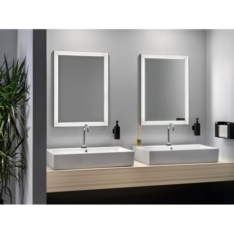 Elan Lighting - Ryame - 23.5 Inch LED Mirror-Matte Silver Finish - Elan Lighting