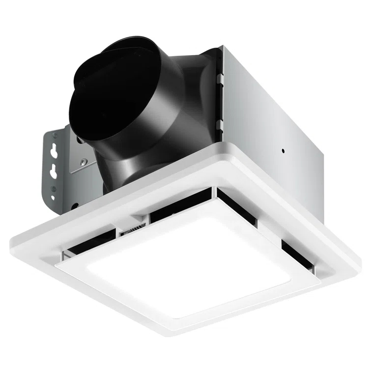 110 Cfm Quiet Bathroom Exhaust Fan With Light, 6500K 800Lm Household Ventilation Fan Light Combo, Energy Saving Ceiling Mount, Multipurpose Bath Extractor Fan, Easy To Install
