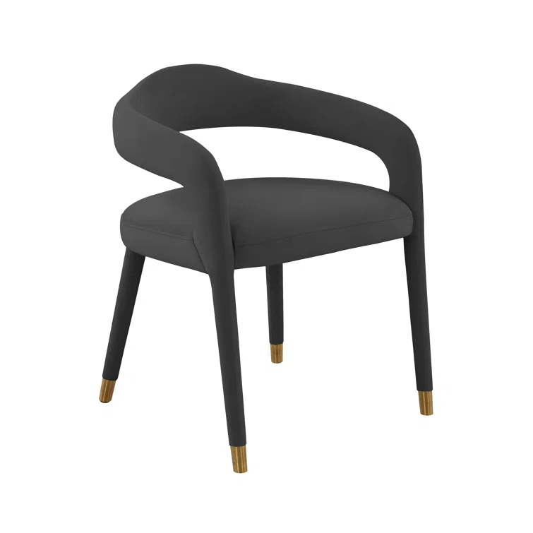 18.8'' H Velvet Upholstered Armchair