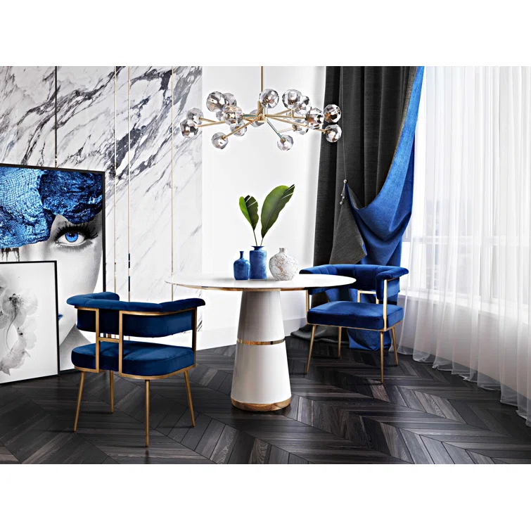 Astrid 19.3'' H Velvet Upholstered Armchair