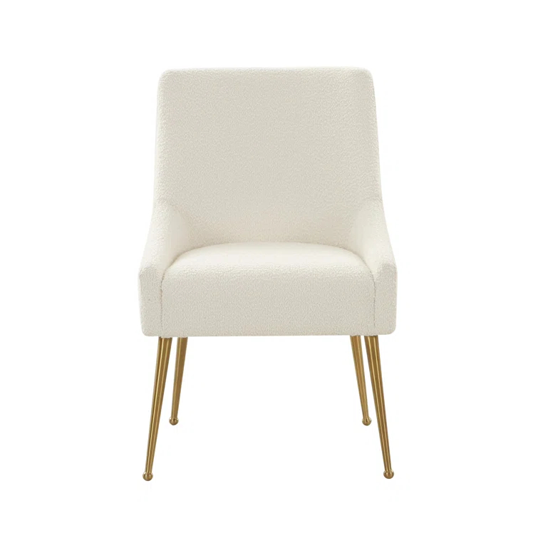 Beatrix 19'' H Velvet Upholstered Metal Parsons Chair