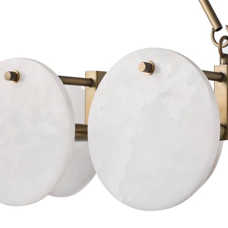 MARCELINE 5 - Light Iron Linear Chandelier