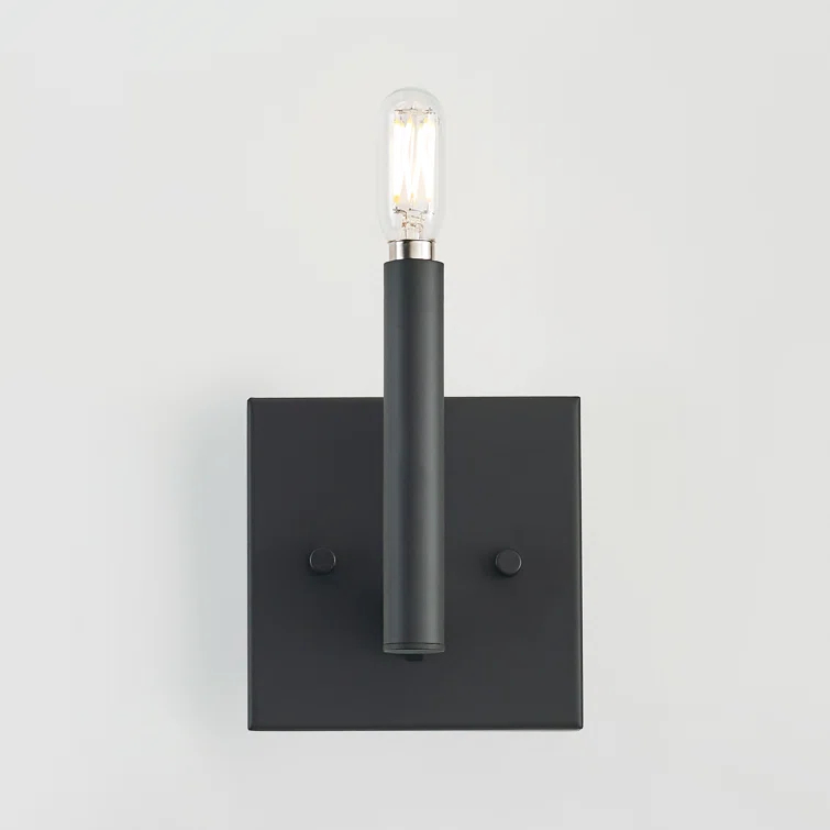 Vector 9'' Midnight Black Dimmable Outdoor Wall Sconce