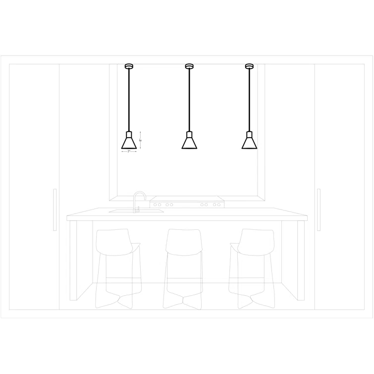 Byers Single Light Metal Dimmable Pendant