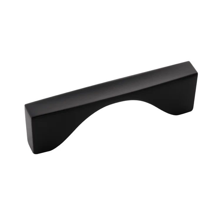 Matte Black Modern Handle Bar Pull with Mounting Hardware