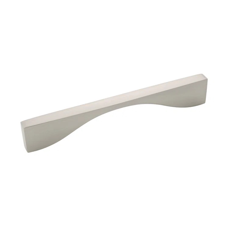 Modern Brushed Nickel Handle Pull with Mounting Hardware