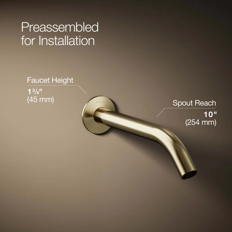 Components Wall-Mount Bathroom Sink Faucet Trim