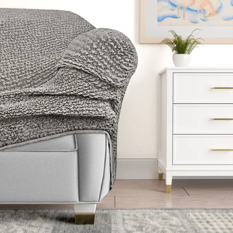 Stretchy Slipcover for Loveseat Sofa - Italian Style & Premium Quality - Mille Righe Collection