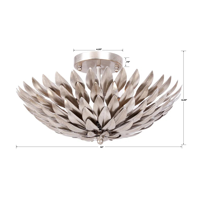 Margo 4 Light Metal Semi Flush Mount