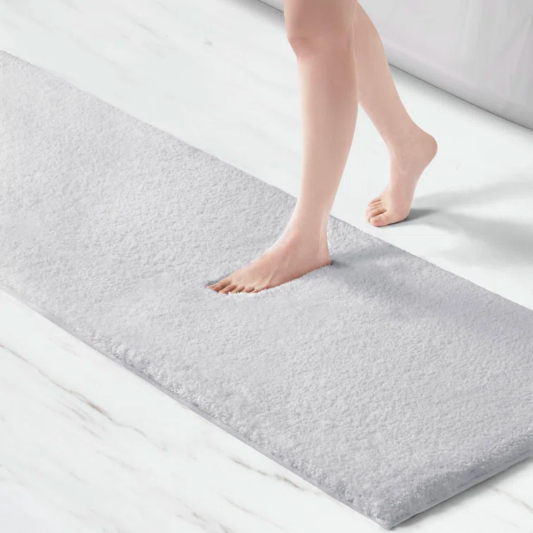 Madison Park Signature Marshmallow Quick Dry Bath Rug with Non-Slip Backing