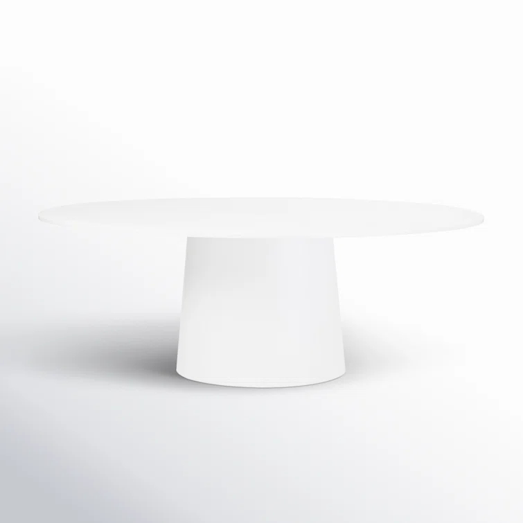 Beth Oval Dining Table - White