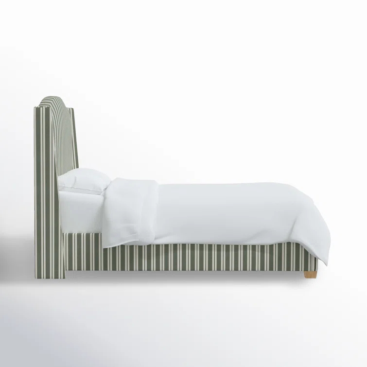 Hagerman Upholstered Wingback Bed