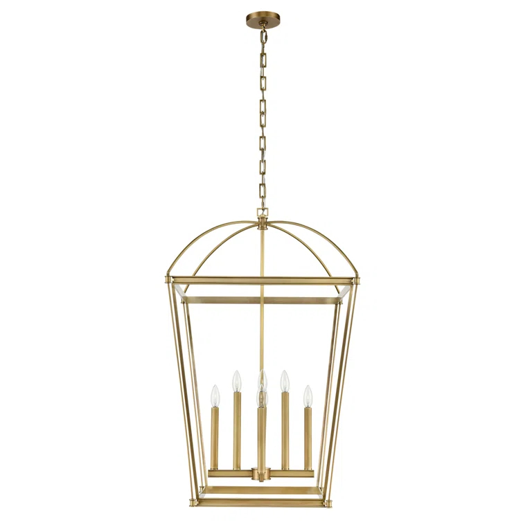 Alora Lighting Manor 8 - Light Lantern Square / Rectangle Chandelier