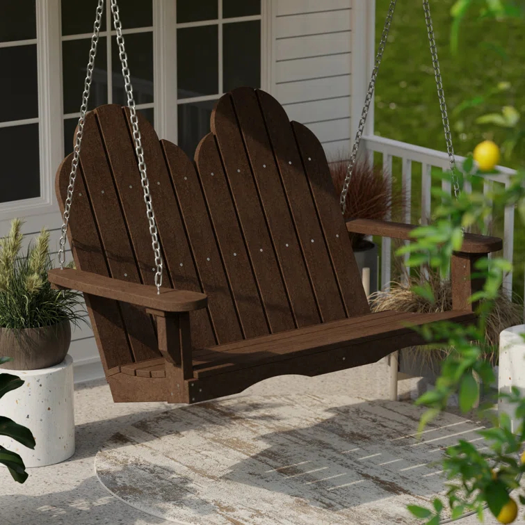 Classic Adirondack Porch Swing