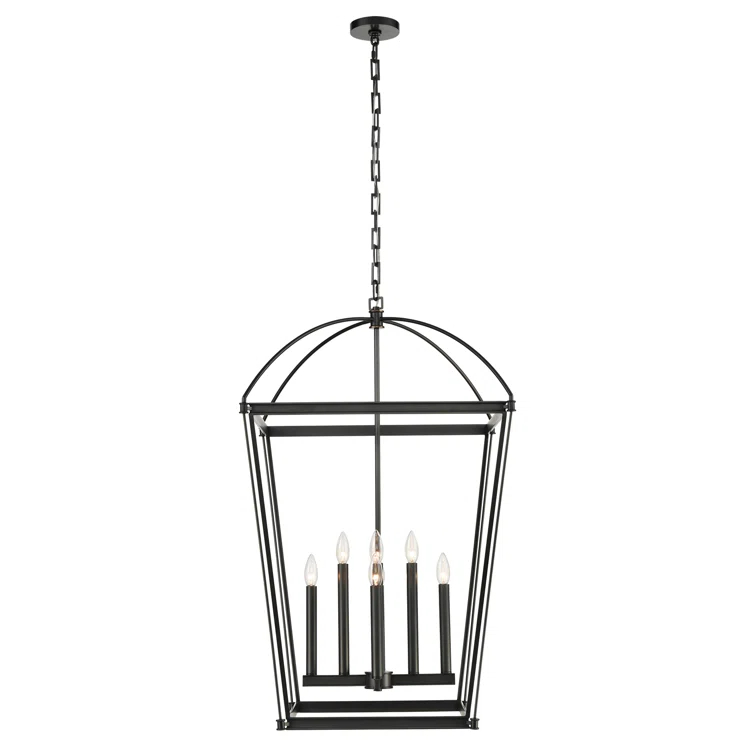 Alora Lighting Manor 8 - Light Lantern Square / Rectangle Chandelier