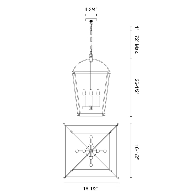 Urban Bronze 4-Light Crystal Globe Chandelier