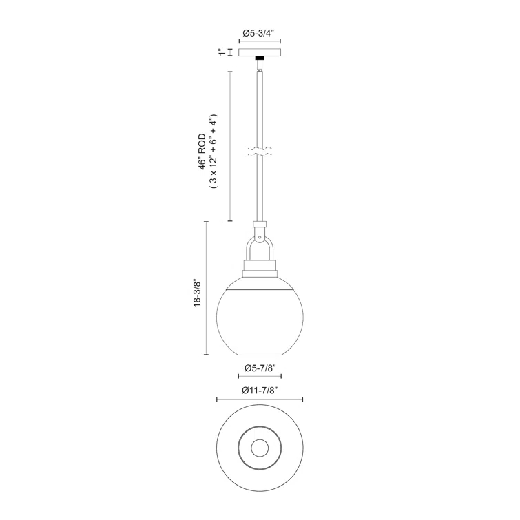 Copperfield 1 - Light Single Pendant