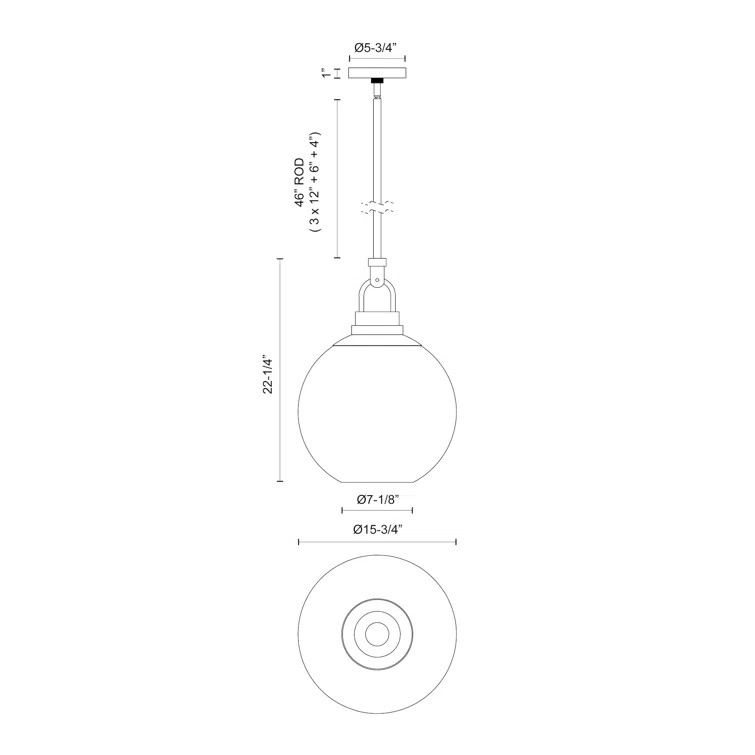 Copperfield 1 - Light Single Pendant