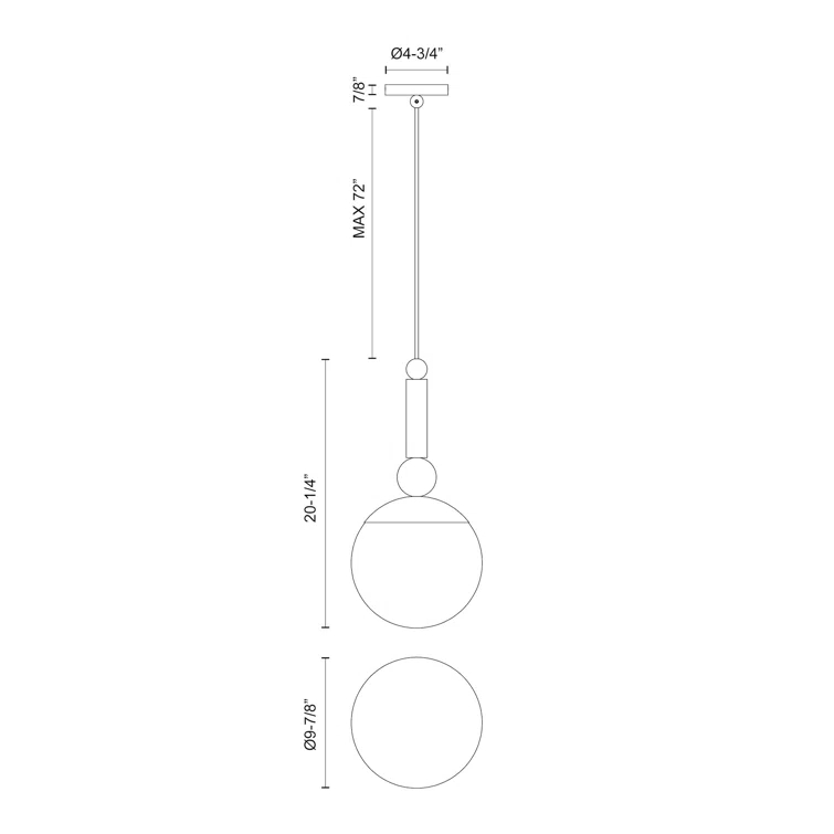 Delilah 1 - Light Single Pendant