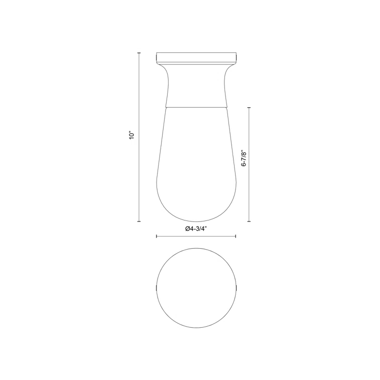Marcel Glass Flush Mount