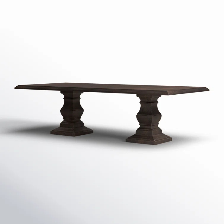 Vintage Brown Reclaimed Wood Rectangular Dining Table