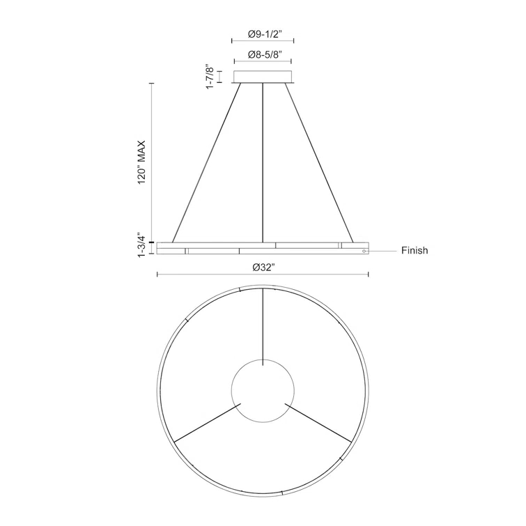 Anello Minor 1 - Light LED Unique/Statement Pendant