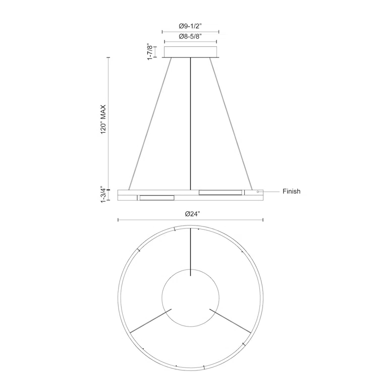 Anello Minor 1 - Light LED Unique/Statement Pendant
