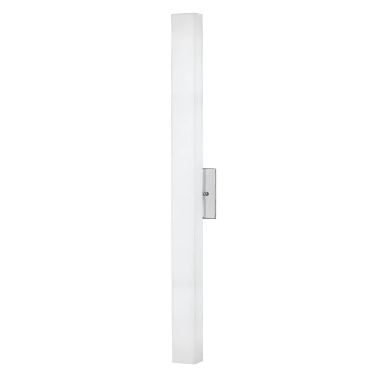 Melville 32" Chrome Opal Glass LED Wall Sconce, Dimmable