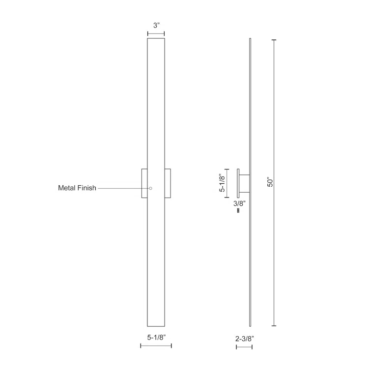 Vesta Aluminum LED Wallchiere
