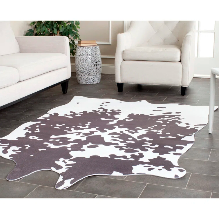 Faux Hide Animal Print Indoor Rug