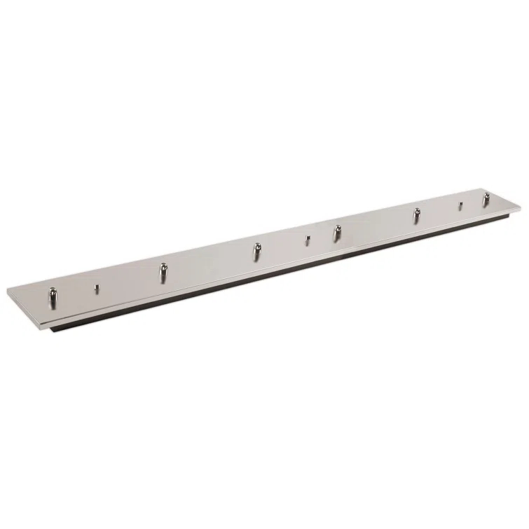 Brushed Nickel 41'' Multi-Port Linear Canopy with LED and Incandescent Compatibility
