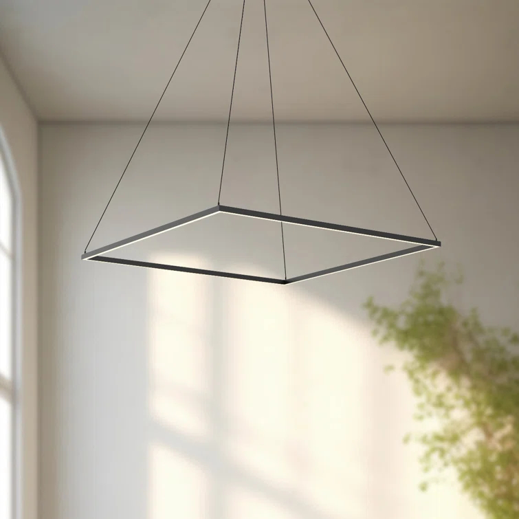Piazza Dimmable LED Square / Rectangle Chandelier