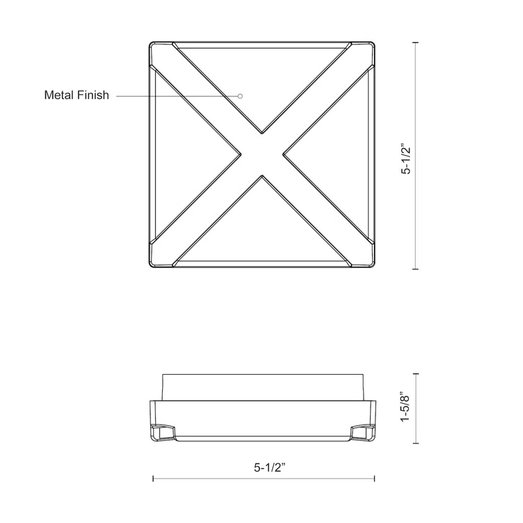 Tac Aluminum LED Wall Light