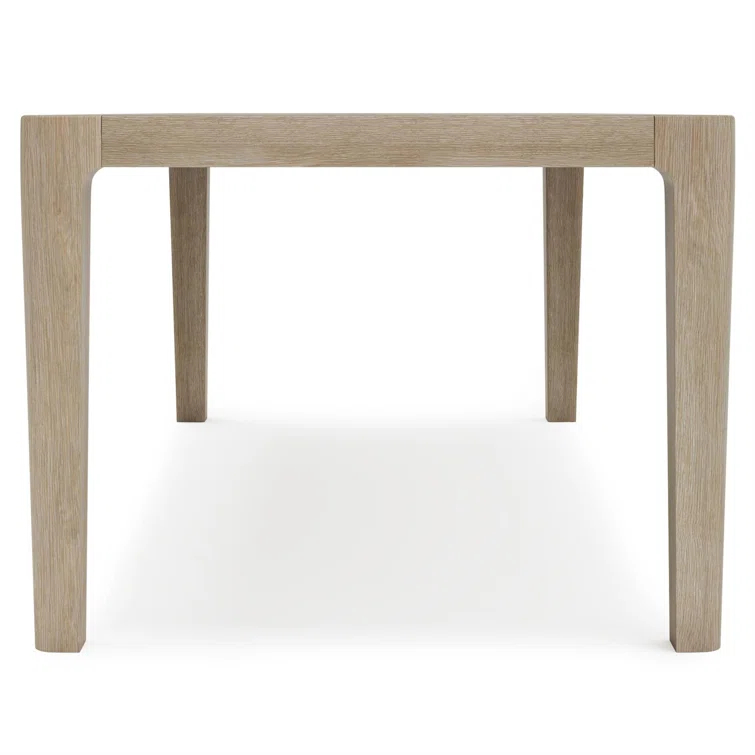 Edenton 79" Light Brown Teak Rectangular Outdoor Dining Table