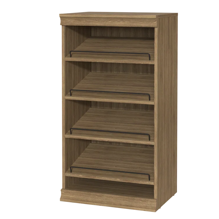 Modular Storage 21.38" W Shoe Shelf Unit with 4 Shelves