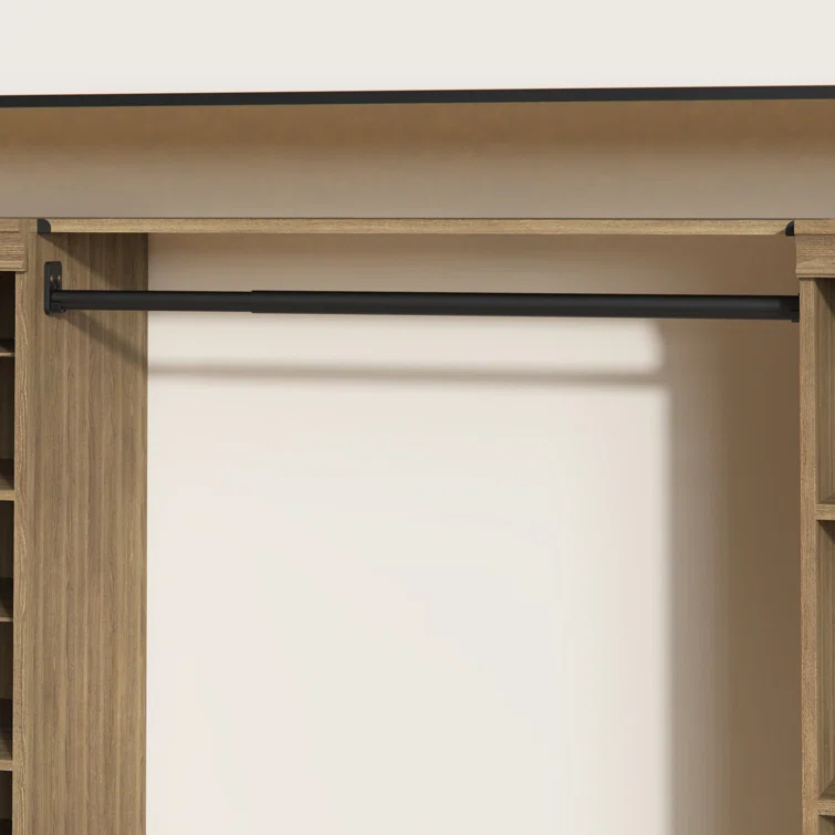 Modular Storage 36.02" W Shelf & Closet Rod