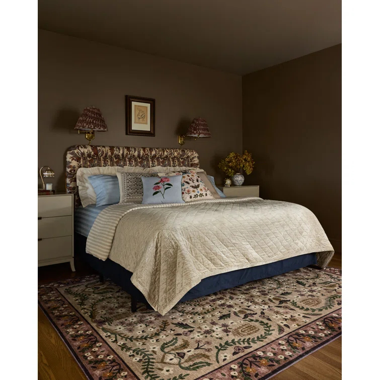 Rifle Paper Co. x Loloi Canopy Aubergine Area Rug
