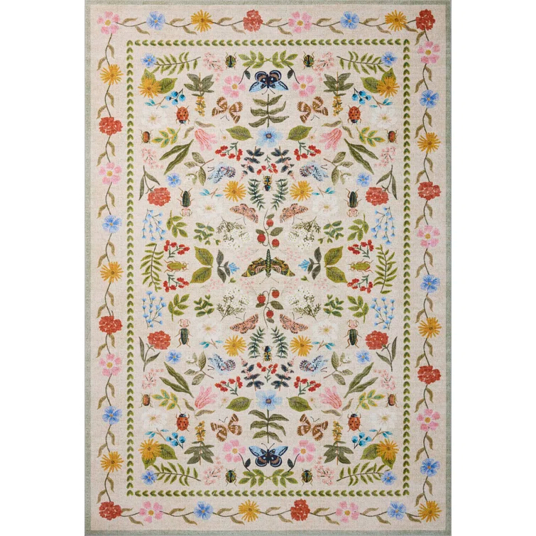 Rifle Paper Co. x Loloi Canopy Cream Area Rug