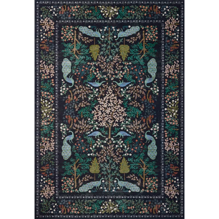 Rifle Paper Co. x Loloi Canopy Charcoal Area Rug