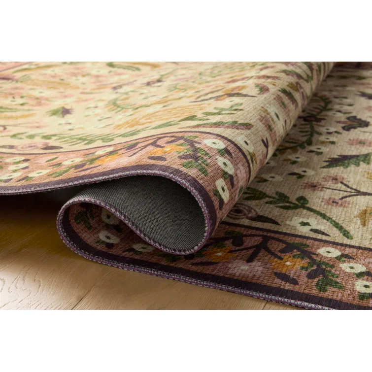 Rifle Paper Co. x Loloi Canopy Aubergine Area Rug