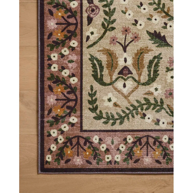 Rifle Paper Co. x Loloi Canopy Aubergine Area Rug