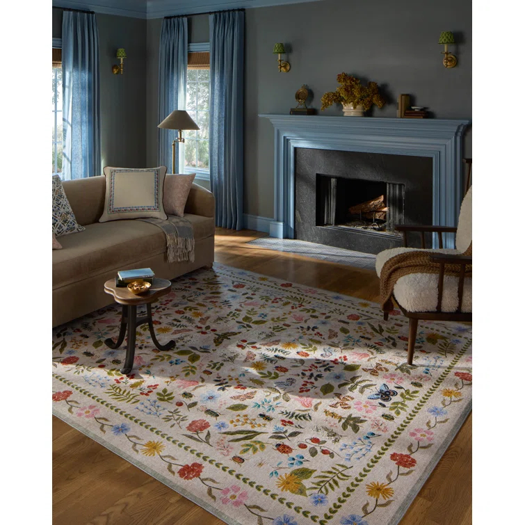 Rifle Paper Co. x Loloi Canopy Cream Area Rug