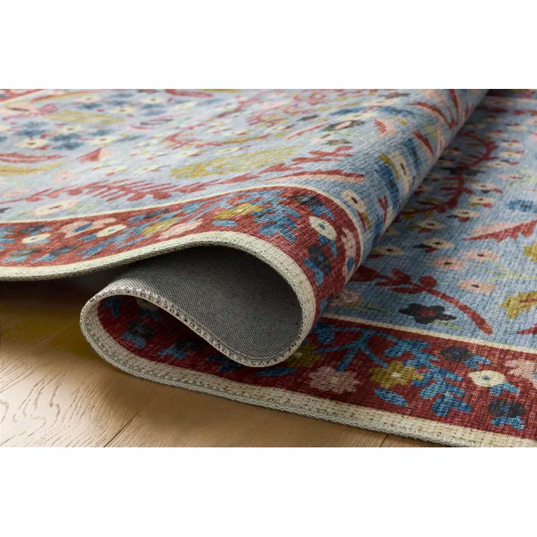 Rifle Paper Co. x Loloi Canopy Red / Blue Area Rug
