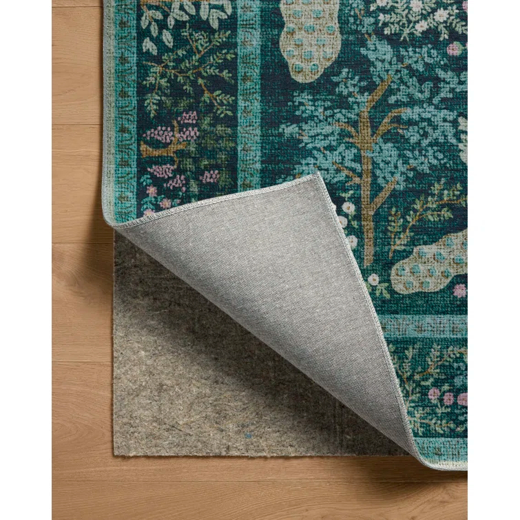Rifle Paper Co. x Loloi Canopy Teal Area Rug