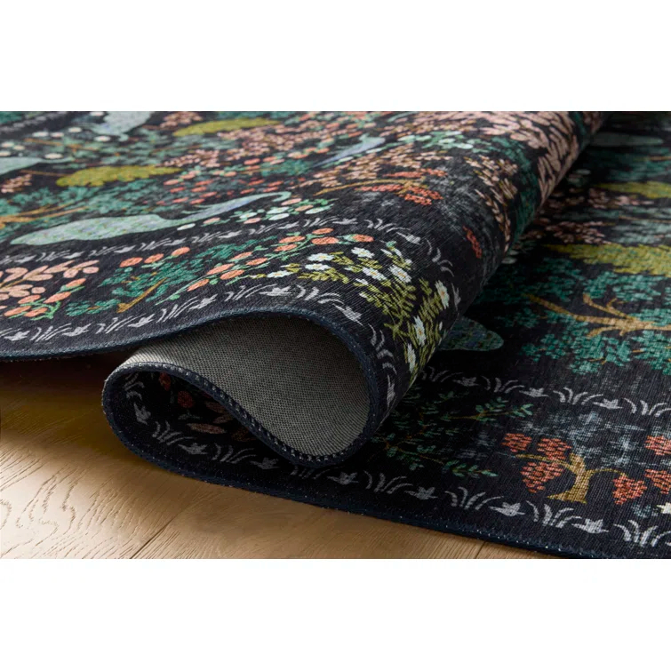Rifle Paper Co. x Loloi Canopy Charcoal Area Rug