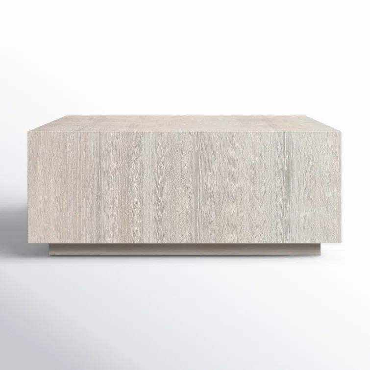 Layne 42" White Wash Oak Square Coffee Table