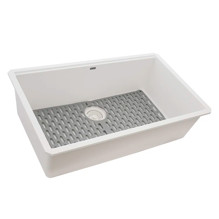 Ruvati 33-inch Undermount Workstation Granite Composite Kitchen Sink