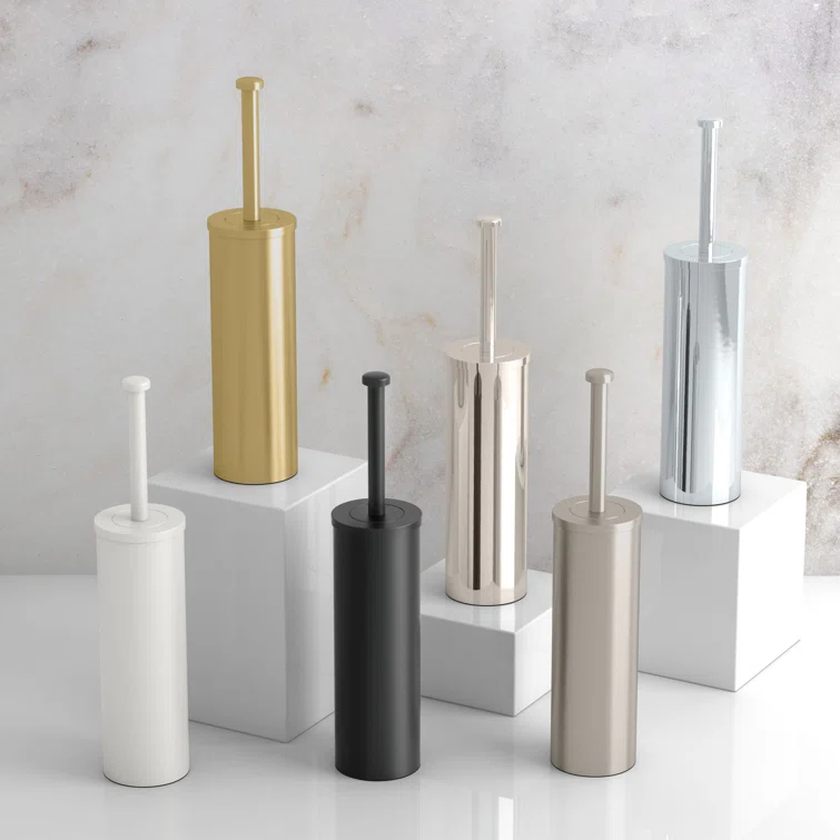 Latitude II 15"H Toilet Brush and Stainless Steel Holder