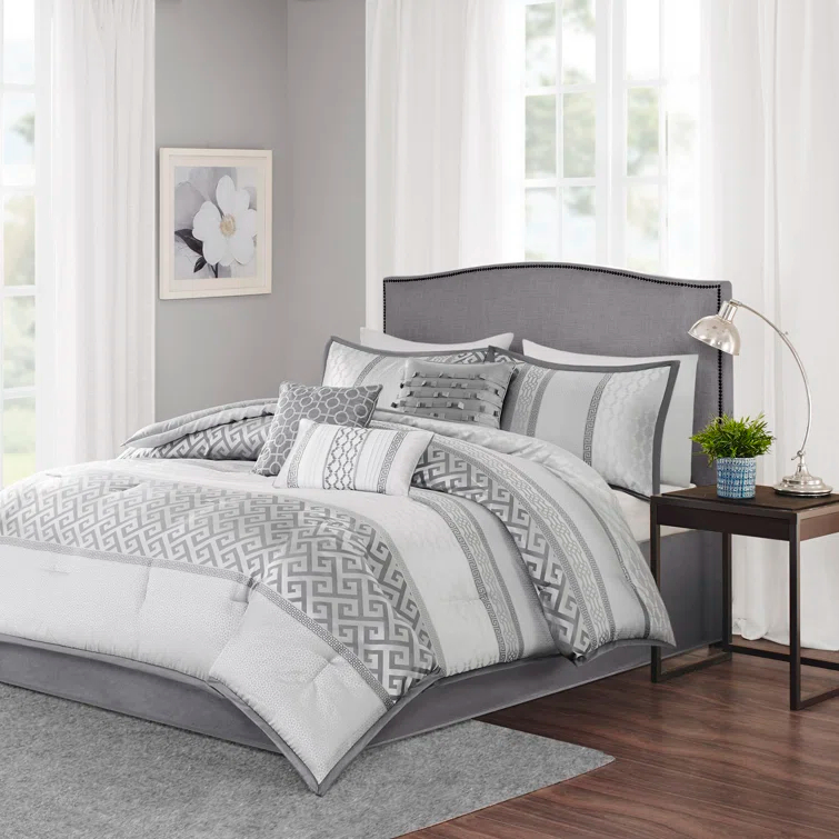 Madison Park Bennett 7 Piece Jacquard Comforter Set