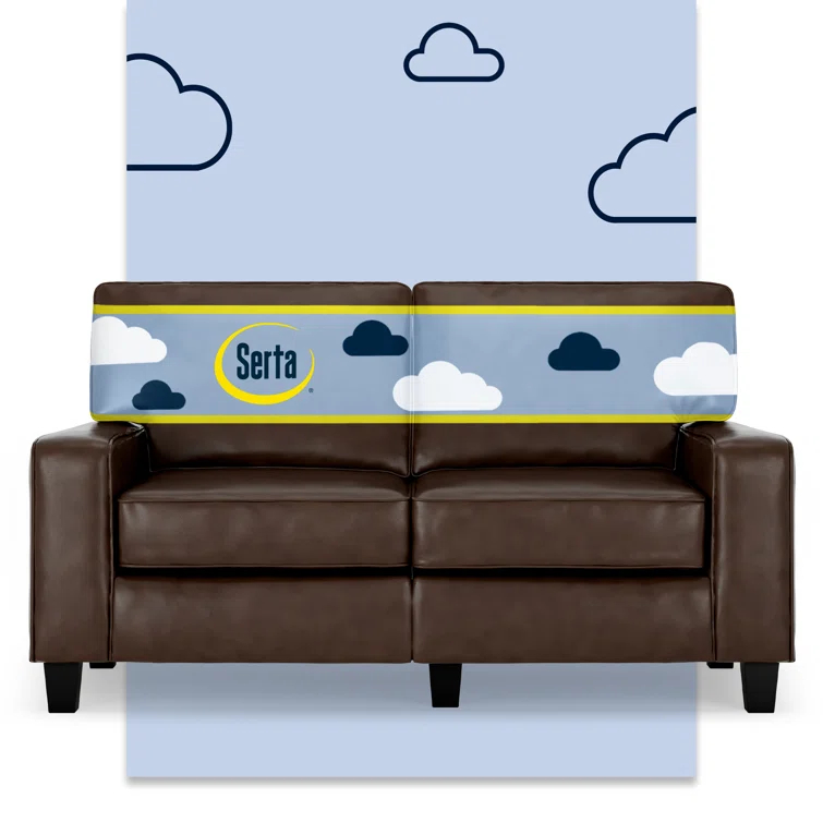 Serta Palisades Upholstered Tool-Free Assembly Straight Arm 61" Sofa for Living Room